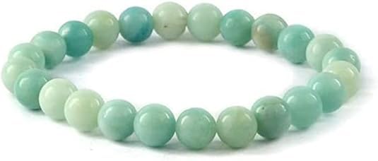 Bracelet de yoga perlé en amazonite pour la relaxation et le bien-être au bureau ou à la maison
