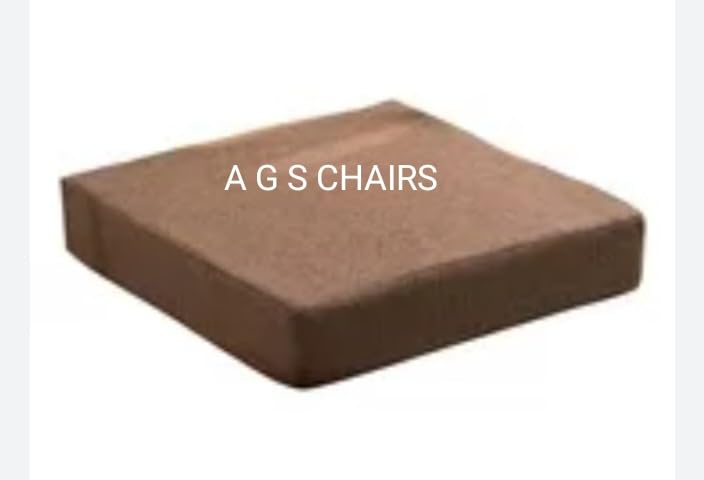 Image of A G S Chairs Sofa Foam Cushion with Zip Cover Attractive Colour (20 x 20 x 3, Brown)