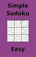 Purple Simple Sudoku Book, 9x9 Puzzles, 100 Pages, 5x8, Easy B0F61SG7YC Book Cover