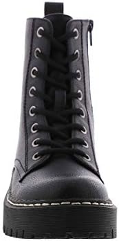 UNIONBAY Women's Hayden Ankle Boot, Black PU, 10 | Image 6