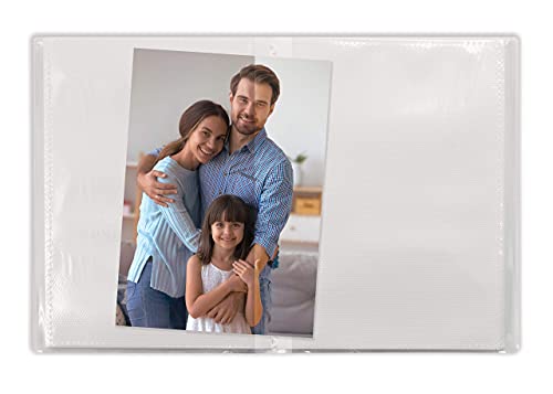 Better Office Products Mini-Fotoalbum für 48 Fotos, 10,2 x 15,2 cm, transparenter Einband mit herausnehmbaren dekorativen Einsätzen, für 48 Fotos, 12 Stück – Bild 3