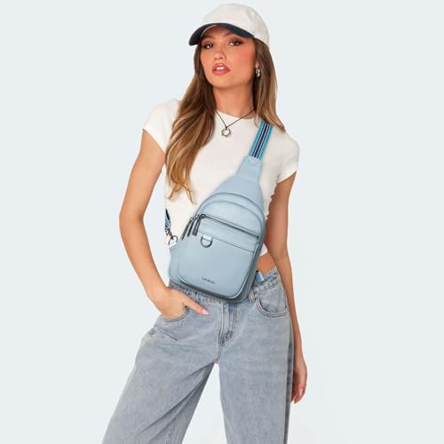 7L Sling Bag for Women Men Vegan Leather Crossbody Bags Fanny Pack Purse Backpack Over Shoulder Bag Travel Anti Theft2