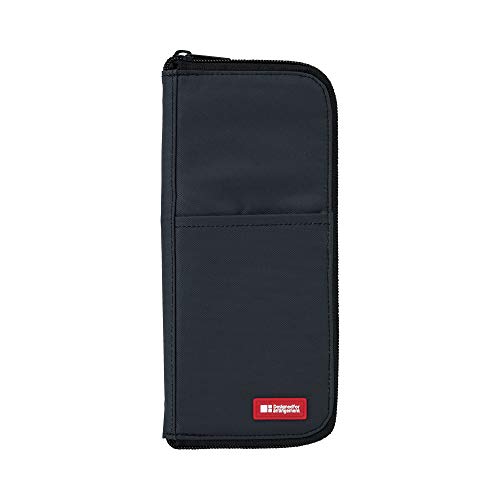 LIHITLAB Slim Pen/Pencil Pouch 0.7 3.9 8.5 Inches Black (A7652-24)