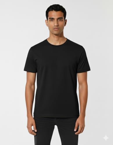 Image of Everbasics Supima Cotton Men's Crew Neck Classic T-Shirt, Regular Fit, Premium Soft Cotton Tee(100% Supima Cotton)