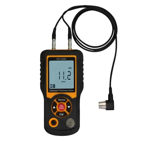 Medidor ultrasónico digital de espesor LCD con rango de 1.2 a 225 mm para piezas mecánicas miniatura 1
