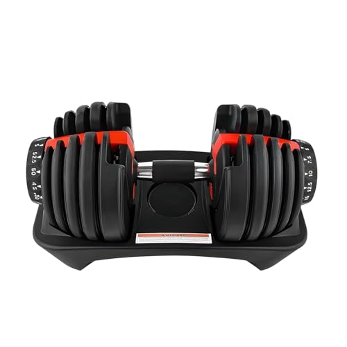 GYM CARE Adjustable Dumbbell 2.5KG UP TO 24KG - Quick Select |15-Point Safety Locking System | Single Dumbbells | Space-Saving | Ideal for Home Workouts & Personal Fitness Training (24, Kilograms)