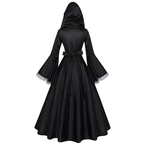 Robe de sorcière Renaissance avec capuche pour look vampire - 5