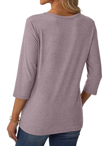 GKBK Women's 3/4-Sleeve Henley Tunic Top - 4.94 w/ Code + 50% Off Code 3PETS28S - image 5