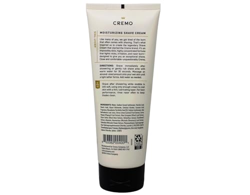 Cremo Shave Cream, Classic Citrus, 6 fl oz (Pack of 10)