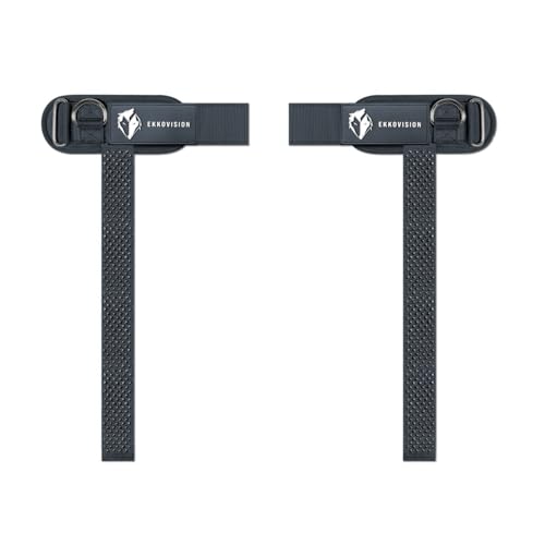 Image of Ekkovision EKKO Weight Lifting Straps With Cuffed D Ring, Wrist Support for Men, Heavy Duty Thick Comfortable Lifting Straps, Secure Fit, Enhanced Grip, Straps for Weightlifting & Gym Training