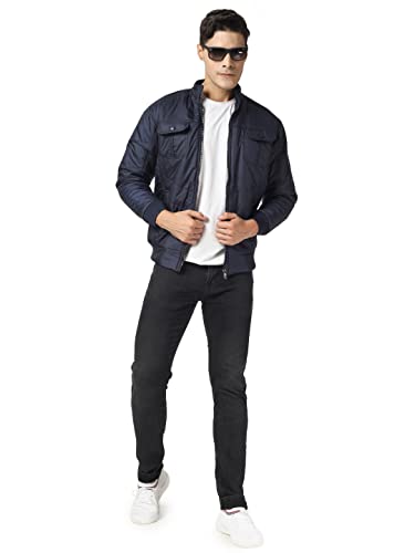 Image of TrapNation Men Solid Puffer Jacket Jerkin