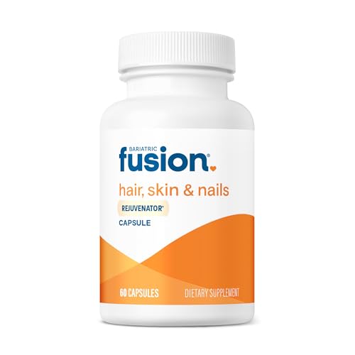 Bariatric Fusion ONE Per Day Bariatric Hair Skin and Nails Vitamins REJUVENATOR for Women | Vegan Hair Growth Vitamins with Biotin Vitamin B12 and B1 | Easy to Swallow | 60 Capsules