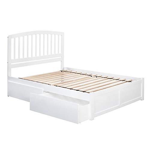 Atlantic Furniture Afi Richmond Urban Queen Storage Platform Bed In White #TOP6
