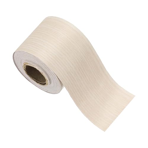 Image of PATIKIL Wood Grain Tape 2 inch x 32 ft, Self-Adhesive Wood Texture Repair Tape Realistic Wooden Effect Patch for Furniture Cabinets Floor Walls, Poplar Wood