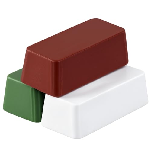 QWORK® 3X 112g Pâte à Polir pour Finition Miroir, Inclus Marron (Grossier), Blanc (Moyen) et Vert (Fin)