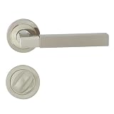 Domino Maniglia per porta HELENA-R M7/M9 NICKEL PERLE per WC [BADEZIMMER]