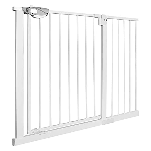 XMTECH Türschutzgitter Ohne Bohren Treppengitter für Kinder 105-115cm...