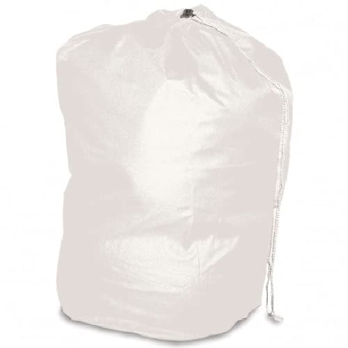 CarebyMail Healthcare X-Large Heavy Duty Laundry Bag with Drawstring | Commercial Style Laundry Bag | Washable and Reusable (White)