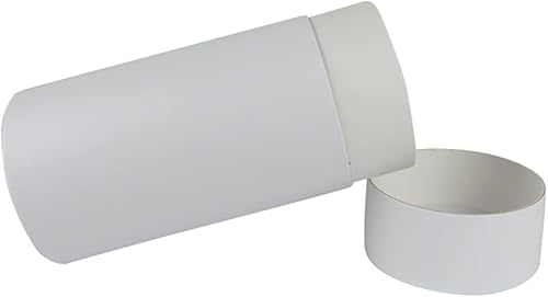 Miniatura 7 de WENPACK Tubo de cartón con tapa redonda de cartón contenedor de caja (2.84 pulgadas de profundidad x 2.2 pulgadas de alto, negro)