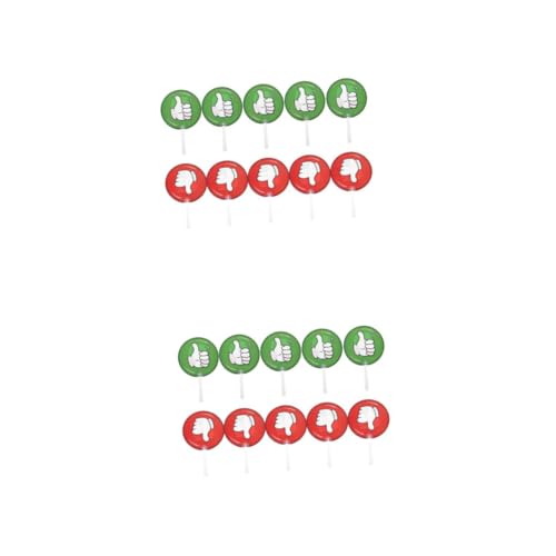 Panneaux de vote double face HANABASS en plastique pour participation des élèves en classe x20