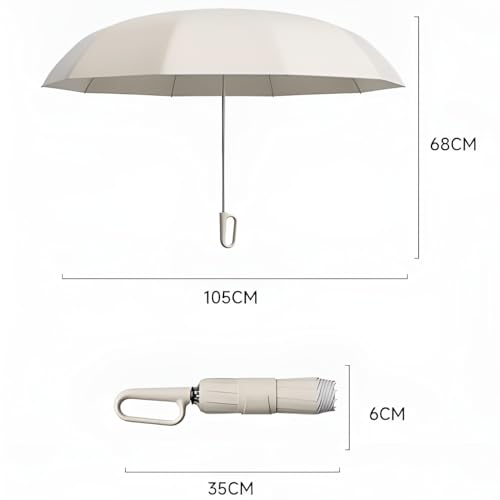 Image of Contacts Compact Folding Umbrella - Windproof Travel Umbrella with Automatic Open /Close, Waterproof, UV Protection, Portable Umbrella for Men, Women & Kids