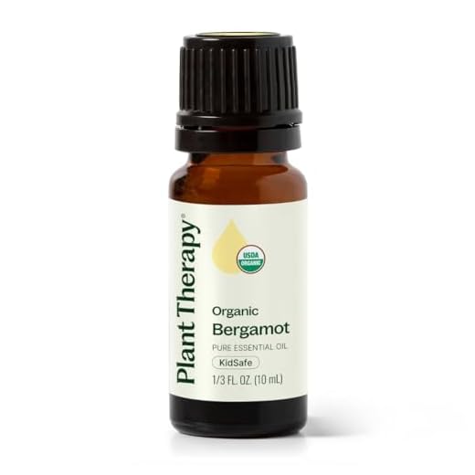 Plant Therapy Organic Bergamot Essential Oil 10 mL (1/3 oz) 100% Pure, Undiluted, Therapeutic Grade