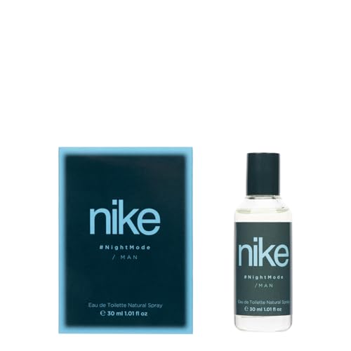 NIKE - Night Mode, Eau de Cologne pour homme, 30 ml, format voyage, parfum pour homme, eau de toilette naturelle et masculine, arôme boisé et fruité, parfum frais, sucré et longue durée