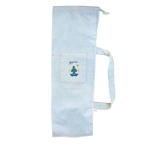 Yoga Mat Taşıma Çantası (8 mm uygun; %100 Ham Pamuk), Spor Çantası, Yoga Pilates Mat Çantası, Mat Çanta