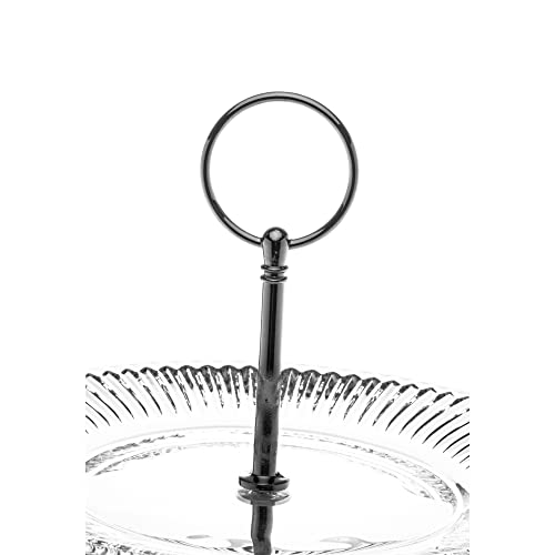 LYOR - Porta Doces 3 Andares de Cristal Renaissance 18,5Cm - 26,5Cm - 31,5Cm - 35,5Cm