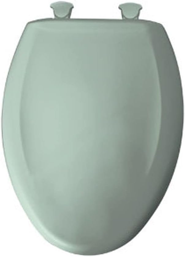 Bemis 1200SLOWT 455 Slow Close Sta-Tite Elongated Closed Front Toilet Seat, Seafoam