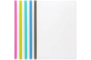 Transparent Sliding Bar File Report Covers with 40 Sheet Capacity