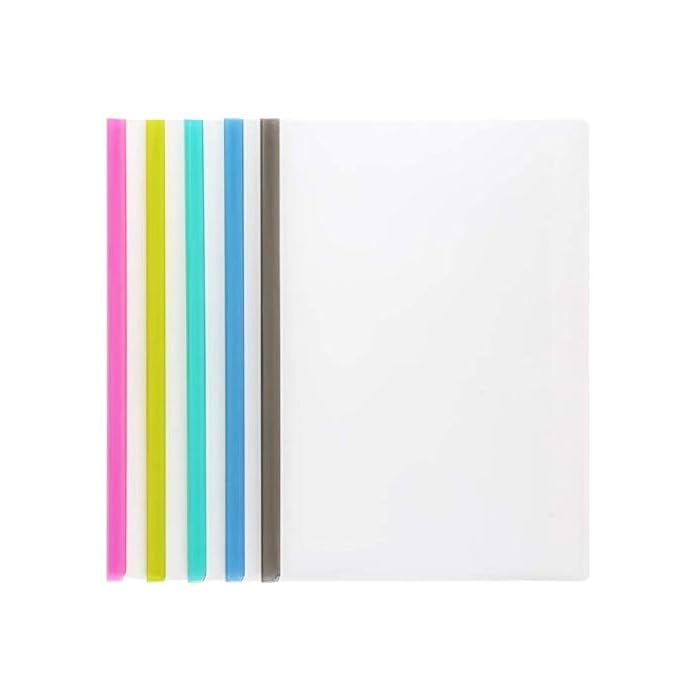 Buy Transparent Plastic File Folder Sliding Bar Report Covers (with
