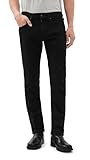 PAIGE Men's Federal Transcend Slim Straight Jeans, Black Shadow, 32