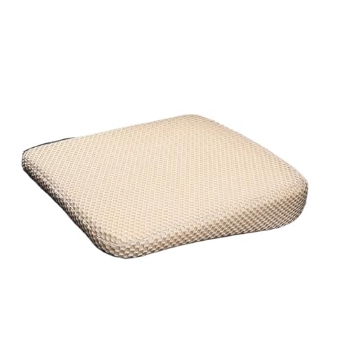 Coussin de siège en mousse à mémoire de forme universel pour voiture et chaise de bureau beige