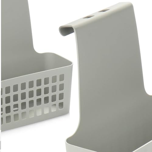 com-four® 2X Hängekorb, robuste Aufbewahrungsbox aus Kunststoff – Ansicht 8