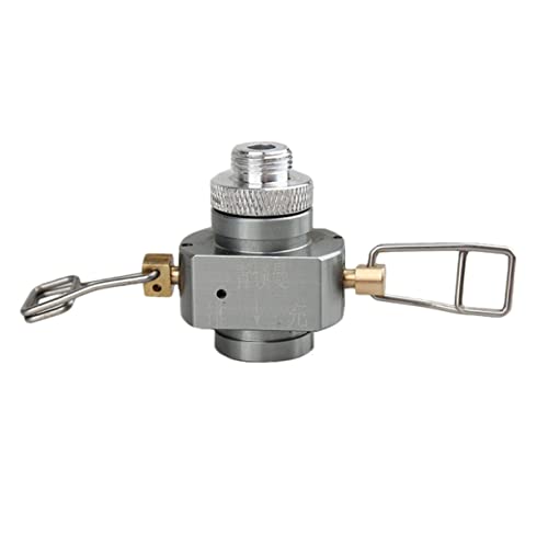 HOLIDYOYO Propane Tank Adapter for Outdoor Use Durable Refill Valve for Camping Supply Compatible with Standard Flat Tank Stoves Leak Resistant Construction for Hiking