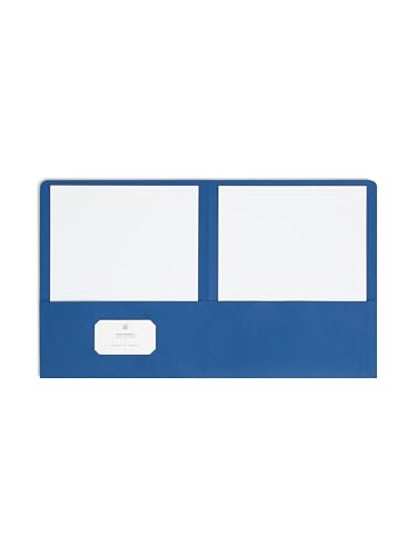 Smead Two-Pocket Folders, 50-Pack, Letter Size, Assorted Colours, Textured Stock, Business Card Slot, for School, Business Presentations and Home Office Document Organization image 7