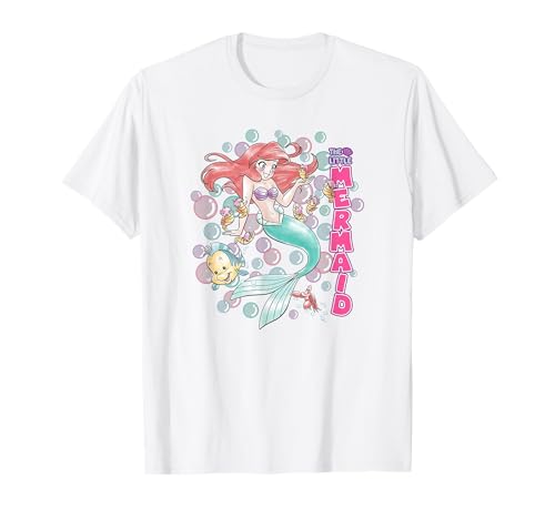T-shirt Ariel Disney Manga confortable anti-déformation