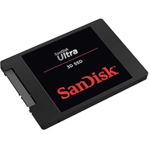 SanDisk Ultra 3D SSD 250 GB interne SSD (SSD intern 2,  Zoll, stoßbeständig, 3D NAND, nCache 2.0-Technologie, 550 MB/s Übertragungsraten) Schwarz