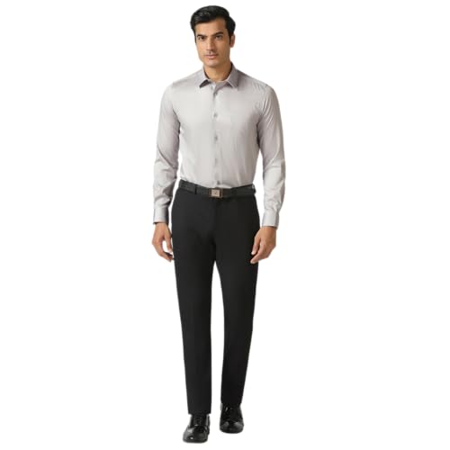 Image of blackberrys Men Non Iron Shirt with Smooth Finish, Full Sleeves and Balanced Tailoring | Suitable for Office Styling, Workplace Dressing and Professional Settings