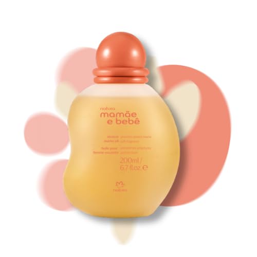 Image of natura - Mamãe e Bebê Mom Stretch Marks Oil - Moisturizing Shower Oil - Skin Elasticity - 100% Vegan - Almond Oil - 97.3% Natural Origin - All Skin - Cruelty Free - Baby Essentials - 6.7 fl oz (200ml)