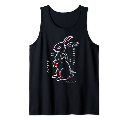 The Matrix Resurrections White Rabbit 3D Logo Tank Top