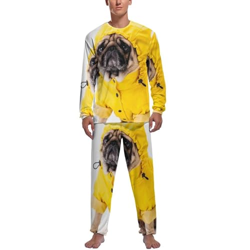 Pyjama Carlin homme ensemble à manches longues et pantalon de nuit