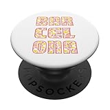 Barcelona Mosaico Art España Cataluña Bohemian Park Güell Art PopSockets PopGrip Adhesivo