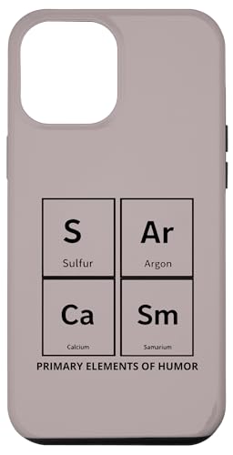 Funny Science Chemistry Humor – Primary Elements of Sarcasm Carcasa para iPhone 12 Pro Max