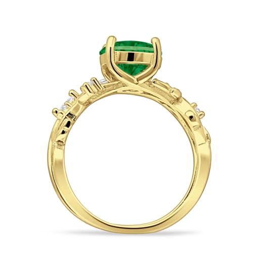 OMRANII Two Piece Pear Teardrop Leaf Infinity Twisted Curved Band Bridal Set Vintage Style Cubic Zirconia Wedding Engagement Ring 925 Sterliing Silver3