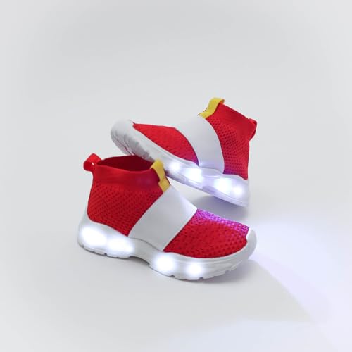 Sonic Light Up Shoes, Sonik Shoes for Boys and Girls with Light up LED Sole, Lightweight and Breathable Sonik Sneakers for Running and Walking, Toddler and Youth Sizes2