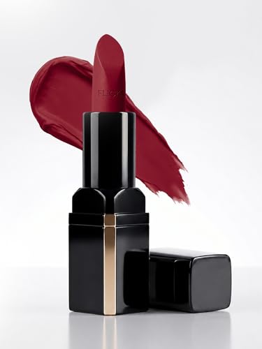 Image of FLiCKA Lip Poetry Matte Lipstick| Enriched With Vitamin E, Sulphate Free, Moisturizing, Long Lasting Upto 6Hrs, 04 Chubby Cheeks, 4g