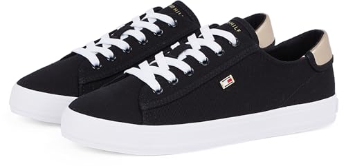 Miniatura 4 de Tommy Hilfiger Sneaker con Suela Vulcanizada Mujer Canvas Lace Up Elegante