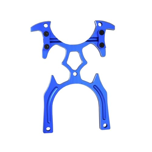Support de montage télécommande en aluminium CNC bleu pour émetteur JR et X9DP RC